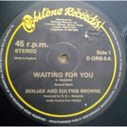 Benjax / Eulynis Browne Waiting For You / Itching Sensation Vinyl 12" USED