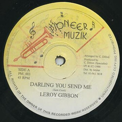 Leroy Gibbons Please Stay Don't Go / Darling You Send Me Vinyl 12" USED