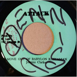 Johnny Clarke / King Tubby / The Aggrovators Move Out Of Babylon Rastaman / A Moving Version USED VINYL 7INCH 45 RPM SINGLE
