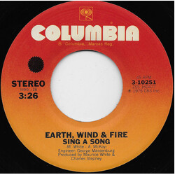 Earth, Wind & Fire Sing A Song Vinyl USED