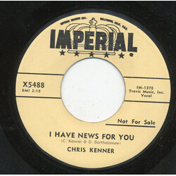 Chris Kenner I Have News For You / Will You Be Mine USED VINYL 7INCH 45 RPM PROMO
