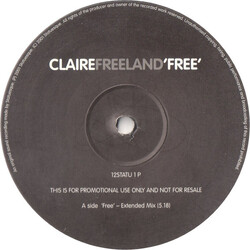 Claire Freeland Free VINYL 12" USED