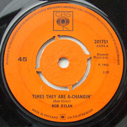 Bob Dylan Times They Are A-Changin' VINYL 7" USED