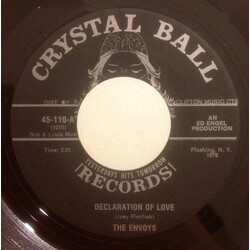 The Envoys (4) Declaration Of Love USED VINYL 7INCH 45 RPM SINGLE
