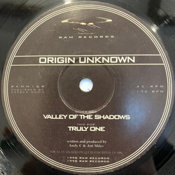 Origin Unknown Valley Of The Shadows / Truly One USED VINYL 12INCH SINGLE 45 RPM