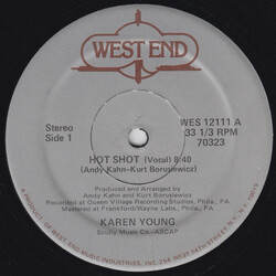 Karen Young Hot Shot USED VINYL 12INCH 33 S RPM SINGLE