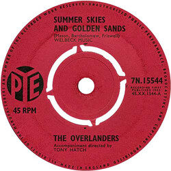 The Overlanders Summer Skies And Golden Sands USED VINYL 7INCH 45 RPM