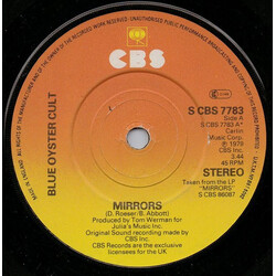 Blue Öyster Cult Mirrors USED VINYL 7INCH SINGLE 45 RPM