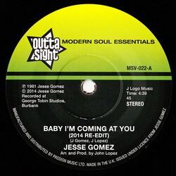 Jesse Gomez Baby I'm Coming At You USED VINYL 7INCH 45 RPM
