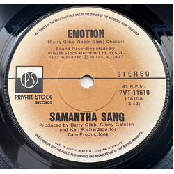 Samantha Sang Emotion USED VINYL 7INCH 45 RPM SINGLE