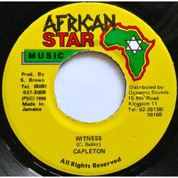 Capleton Witness Vinyl 7" USED