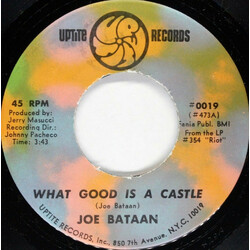 Joe Bataan What Good Is A Castle / My Cloud VINYL 7" USED