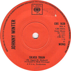Johnny Winter Silver Train USED VINYL 7INCH 45 RPM
