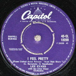 Lee Evans I Feel Pretty USED VINYL 7INCH 45 RPM