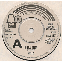 Hello Tell Him USED VINYL 7INCH 45 RPM SINGLE PROMO