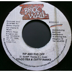 Cocoa Tea / Cutty Ranks Rip And Run Off Vinyl 7" USED