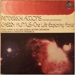 Krzysztof Penderecki / Don Cherry / The New Eternal Rhythm Orchestra Actions Vinyl LP USED