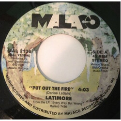Latimore (2) Put Out The Fire / Every Way But Wrong USED VINYL 7INCH 45 RPM