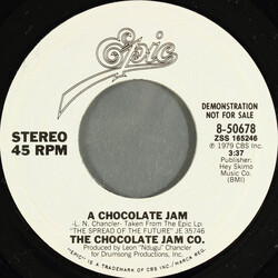 The Chocolate Jam Co. A Chocolate Jam USED VINYL 7INCH 45 RPM SINGLE PROMO STYRENE STEREO MONO
