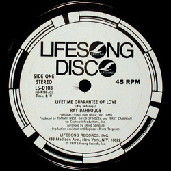 Ray Dahrouge / Dark Star (9) Lifetime Guarantee Of Love / Holy Roller USED VINYL 12INCH 45 RPM