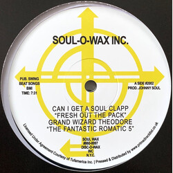 Grand Wizard Theodore / The Fantastic Five Can I Get A Soul Clapp "Fresh Out The Pack" USED VINYL 12INCH 33 S RPM RECORD STORE DAY REISSUE