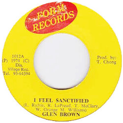 Glen Brown I Feel Sanctified USED VINYL 7INCH 45 RPM