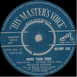 Malcolm Vaughan More Than Ever USED VINYL 7INCH