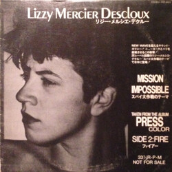 Lizzy Mercier Descloux Mission Impossible / Fire USED VINYL 12INCH 33 S RPM PROMO