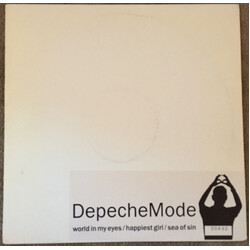 Depeche Mode World In My Eyes / Happiest Girl / Sea Of Sin USED VINYL 12INCH SINGLE NUMBERED PROMO WHITE LABEL