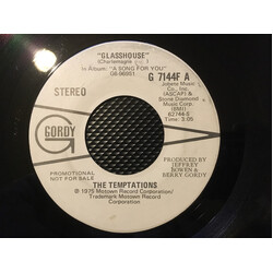 The Temptations Glasshouse / Glasshouse USED VINYL 7INCH 45 RPM SINGLE PROMO STEREO MONO