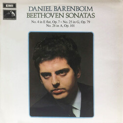 Daniel Barenboim Beethoven Sonatas: No. 4 In E Flat, Op. 7; No. 28 In A, Op. 101; No. 25 In G, Op. 79 Vinyl LP USED