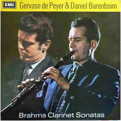 Johannes Brahms / Gervase de Peyer / Daniel Barenboim Brahms Clarinet Sonatas Vinyl LP USED