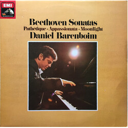 Ludwig van Beethoven / Daniel Barenboim Beethoven Sonatas: Pathétique * Appassionata * Moonlight Vinyl LP USED