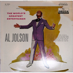 Al Jolson The World's Greatest Entertainer Vinyl LP USED