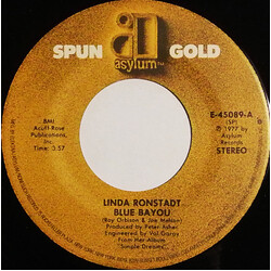 Linda Ronstadt Blue Bayou / It's So Easy USED VINYL 7INCH 45 RPM SINGLE REISSUE STEREO