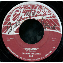 Charles Williams (7) Darling / So Worried USED VINYL 7INCH 45 RPM SINGLE STYRENE