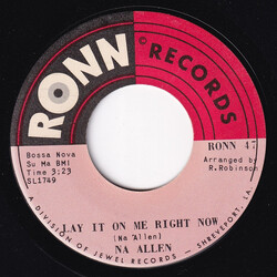 Na Allen Lay It On Me Right Now / Everytime It Rains USED VINYL 7INCH 45 RPM SINGLE