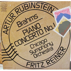 Johannes Brahms / Arthur Rubinstein / Fritz Reiner / The Chicago Symphony Orchestra Concerto No. 1 In D Minor, Op. 15 Vinyl LP USED