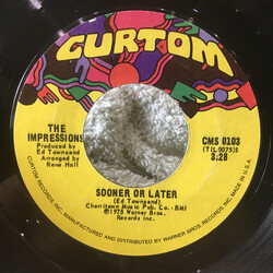 The Impressions Sooner Or Later / Miracle Woman Vinyl 7" USED