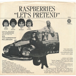 Raspberries Let's Pretend USED VINYL 7INCH 45 RPM SINGLE