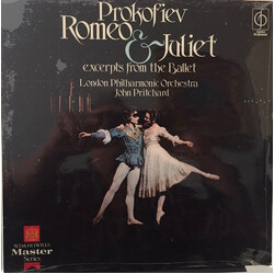 Sergei Prokofiev / The London Philharmonic Orchestra / John Pritchard Prokofiev Excerpts From The Ballet Romeo & Juliet Vinyl LP USED