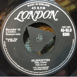 The Rays (2) Silhouettes USED VINYL 7INCH 45 RPM SINGLE