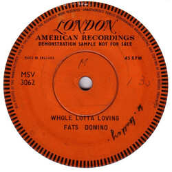 Fats Domino Whole Lotta Loving USED VINYL 7INCH 45 RPM SINGLE SIDED PROMO