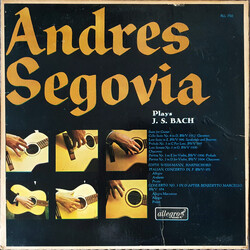 Johann Sebastian Bach / Andrés Segovia / Edith Weiss-Mann Andres Segovia Plays J. S. Bach Vinyl LP USED