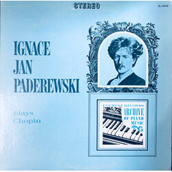 Frédéric Chopin / Ignacy Jan Paderewski Plays Chopin Vinyl LP USED