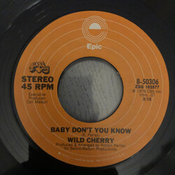 Wild Cherry Baby Don't You Know USED VINYL 7INCH 45 RPM SINGLE STEREO