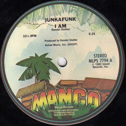 Junkafunk I Am / Junkafunk II USED VINYL 12INCH 33 S RPM
