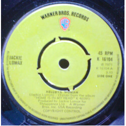 Jackie Lomax Helluva Woman / Higher Ground USED VINYL 7INCH SINGLE