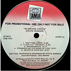 Stevie Wonder In Square Circle Vinyl LP USED