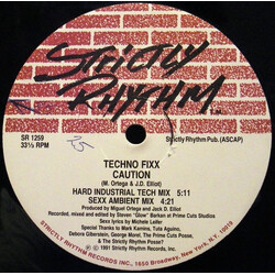 Techno Fixx Caution / The Edge USED VINYL 12INCH 33 S RPM